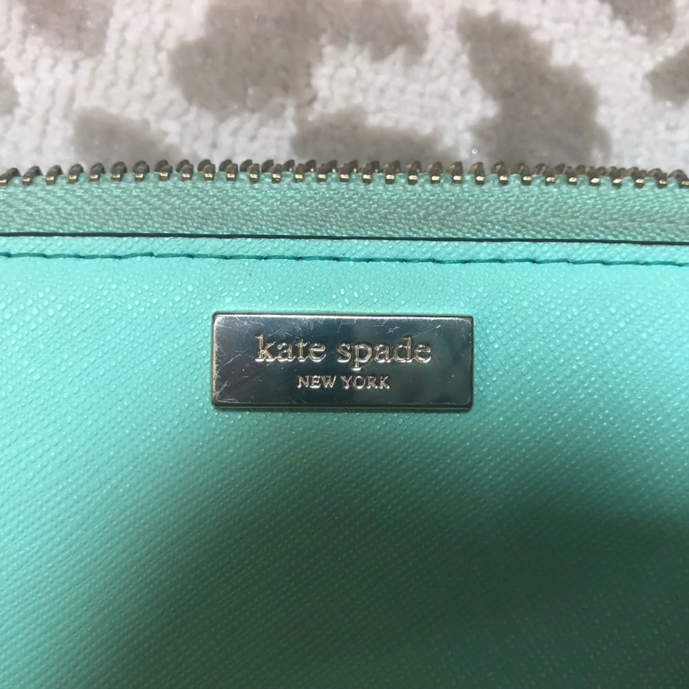 Kate Spade Teal Accordion Wallet - Picture 4 of 7